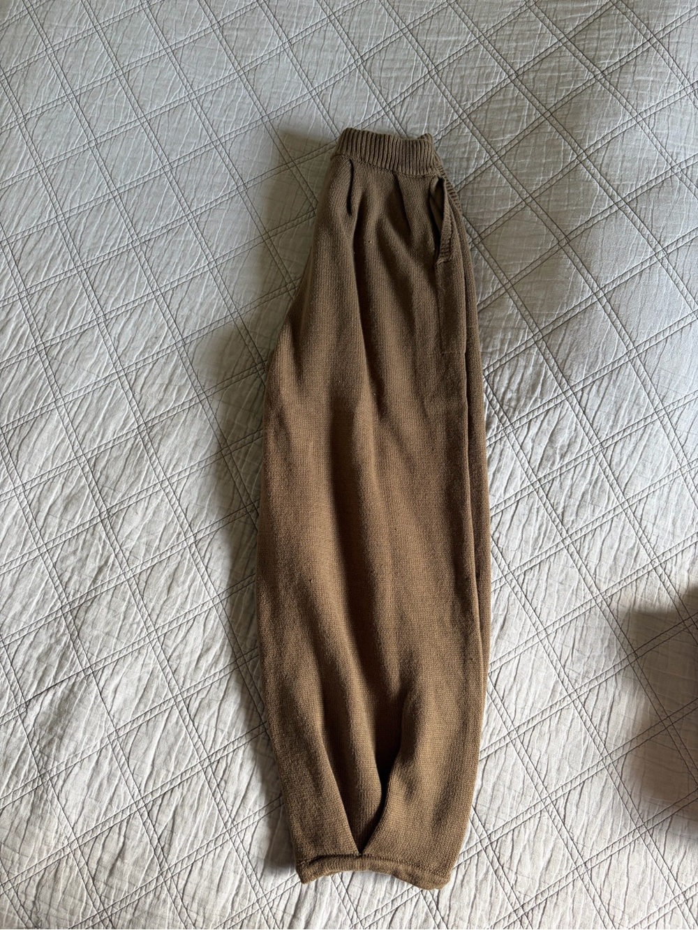 Roolee Cream and Brown Striped Knit Top with Pocket - Picture 4 of 15